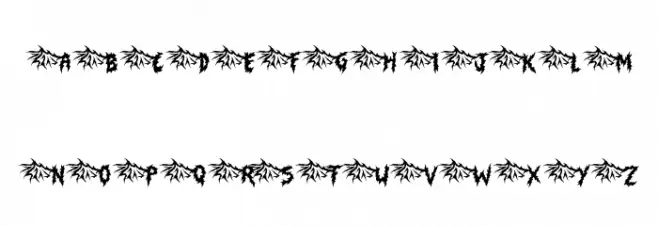 Shudder Fonte MAIÚSCULAS