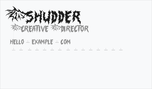 Shudder Business Card