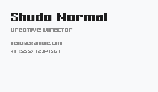 Shudo Normal Business Card