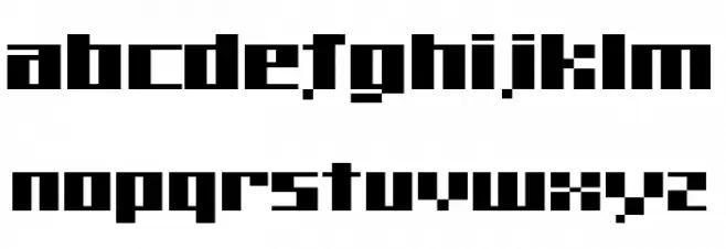 Shudo Normal Schriftart Kleinbuchstaben
