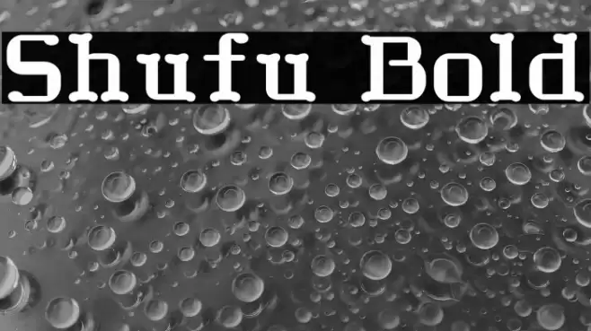 Shufu Bold Font examples