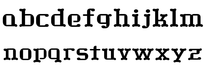 Shufu Bold Font Litere mici