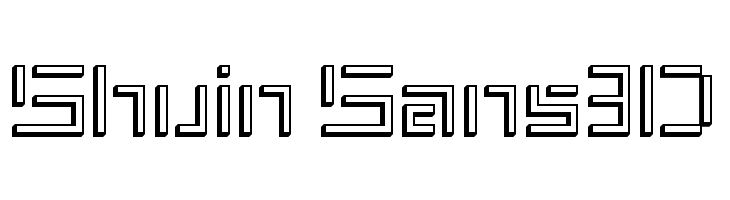 Shuin Sans3D Font