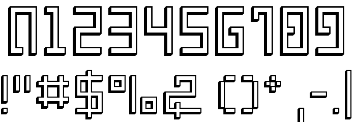 Shuin Sans3D Font OTHER CHARS
