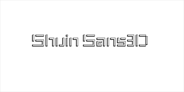 Shuin Sans3D Logo