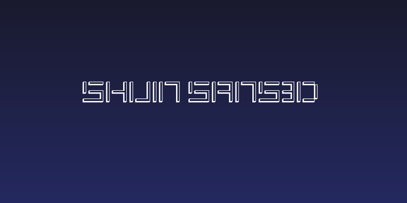 Shuin Sans3D Social Header