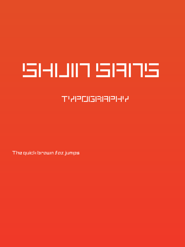Shuin Sans Poster
