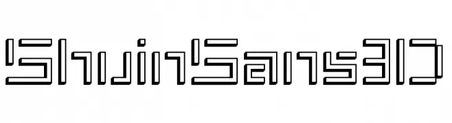 ShuinSans3D  Frei Schriftart Herunterladen