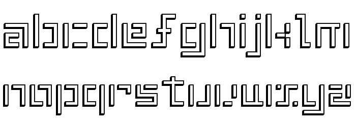 ShuinSans3D Font LOWERCASE