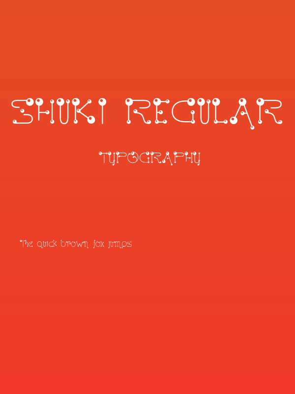 Shuki Regular Poster