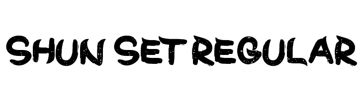 Shun Set Regular  Descarca Fonturi Gratis