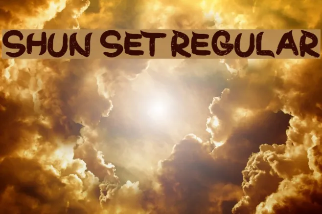 Shun Set Regular Example 1