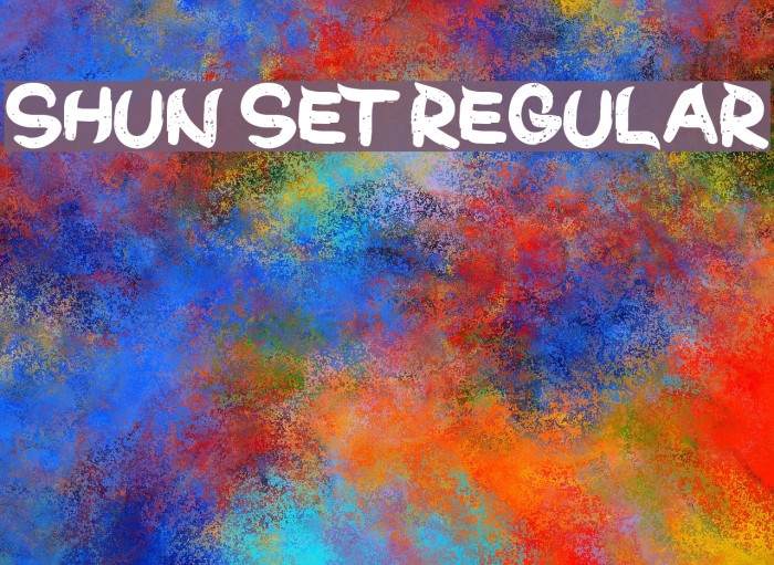 Shun Set Regular Font examples