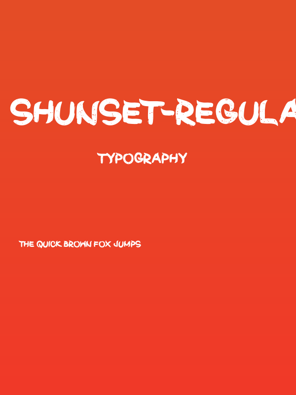 ShunSet-Regular Poster