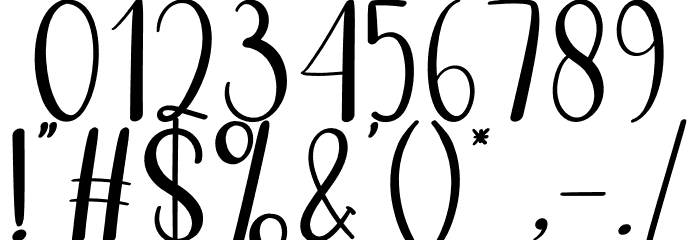 Shunshine Font OTHER CHARS