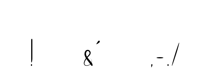 Shuriken dance like a Tiger Font OTHER CHARS