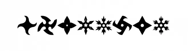 Shuriken  Fuentes Gratis Descargar