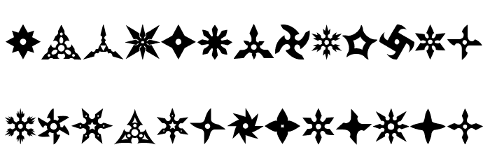 Shuriken Font LOWERCASE