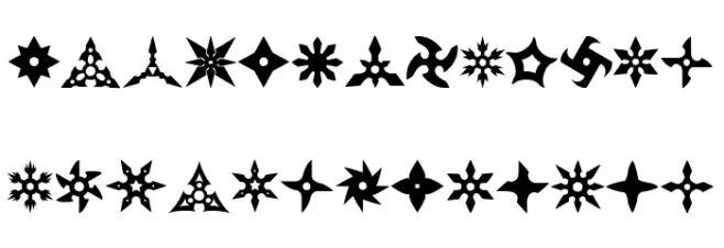 Shuriken Fuentes MINÚSCULAS