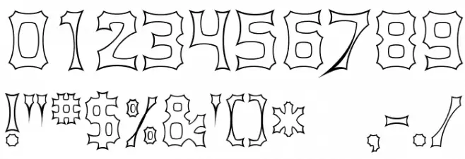 Shurkin Font OTHER CHARS