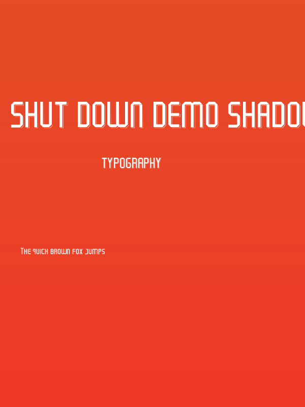 Shut Down Demo Shadow Poster