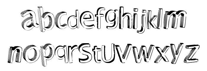 Shutdown! Font LOWERCASE