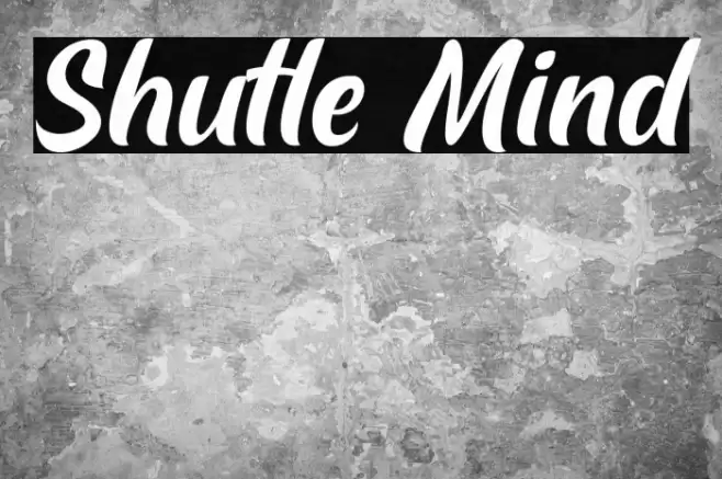 Shutle Mind Font examples