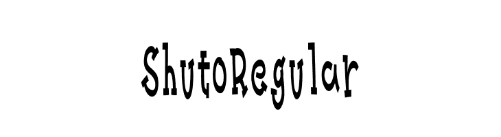 Shuto Regular  フリーフォントのダウンロード