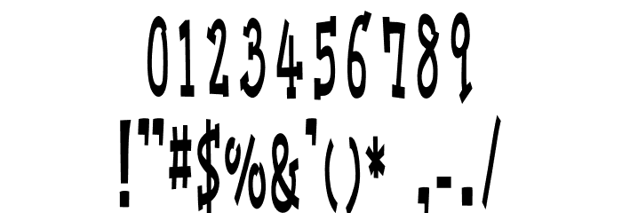 Shuto Regular Font Alte caractere