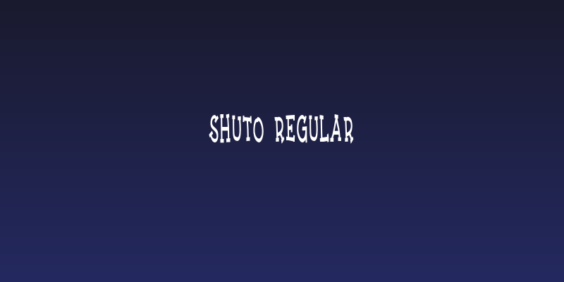 Shuto Regular Social Header