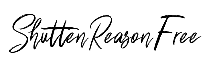 ShuttenReasonFree  Free Fonts Download