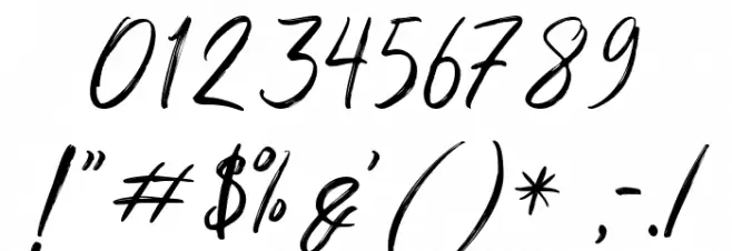 ShuttenReasonFree Font OTHER CHARS