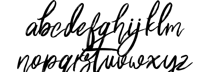 ShuttenReasonFree Font LOWERCASE