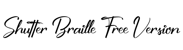 Shutter Braille Free Version  font caratteri gratis
