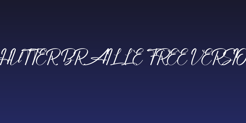 Shutter Braille Free Version Social Header