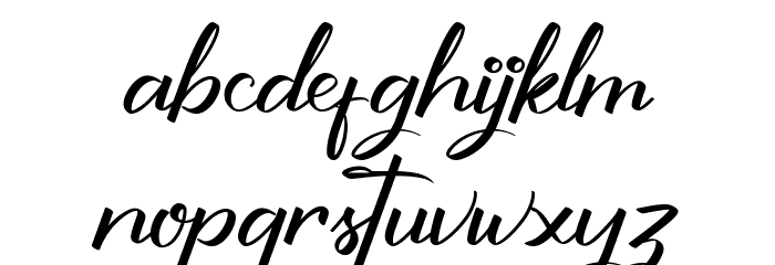 Shutter Braille Free Version Font LOWERCASE