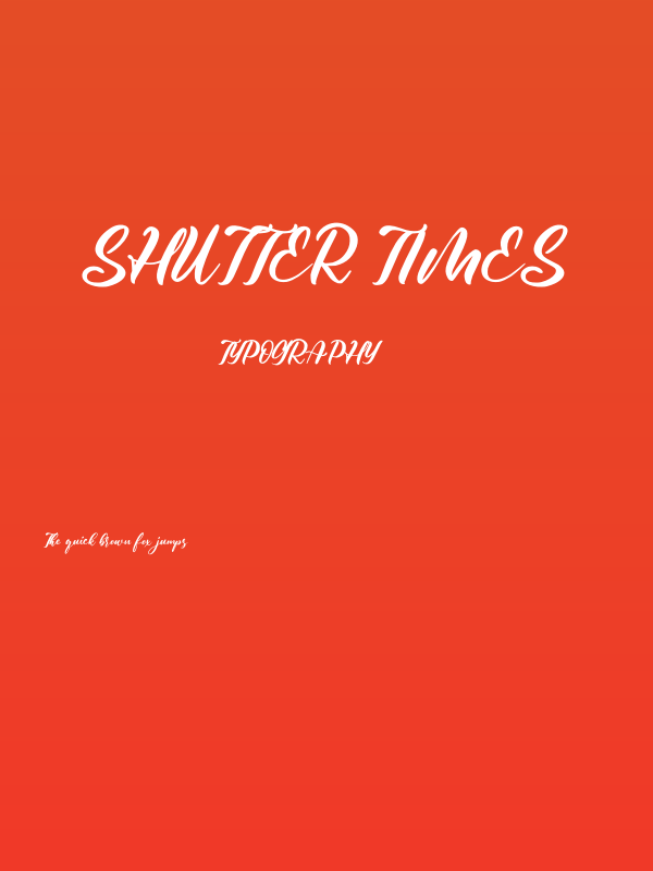 Shutter Times Poster