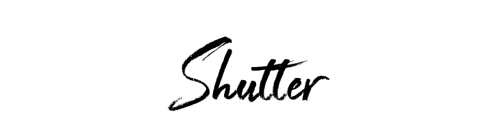 Shutter  フリーフォントのダウンロード