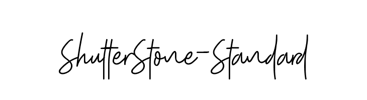 ShutterStone-Standard Font