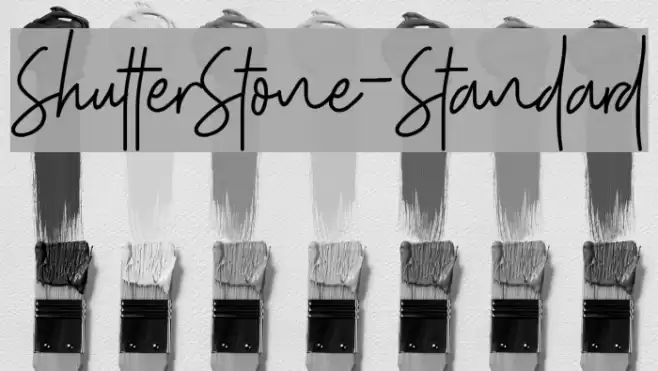 ShutterStone-Standard Font examples
