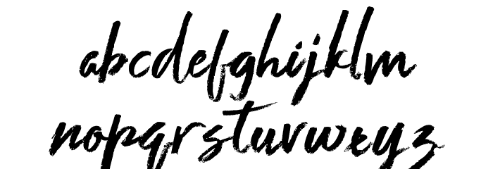 Shutter Font LOWERCASE