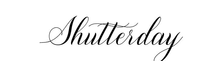 Shutterday  Descarca Fonturi Gratis