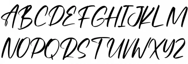 Shutters フォント 大文字