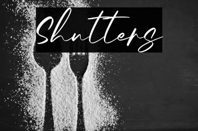 Shutters フォント examples