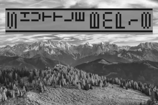 Shuttle BMP18 Font examples