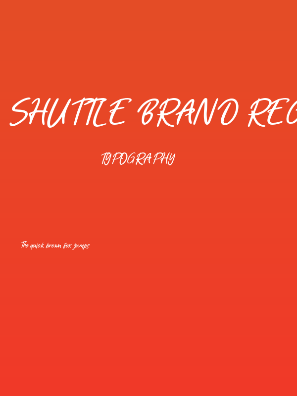 Shuttle Brand Regular Poster
