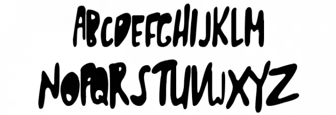 ShwedyBawls Font UPPERCASE