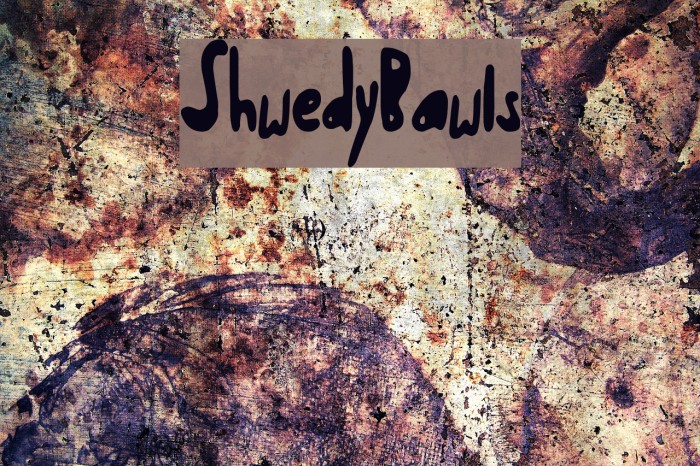 ShwedyBawls Font examples