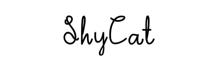 ShyCat  नि: शुल्क फ़ॉन्ट्स डाउनलोड