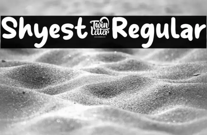 Shyest-Regular Font examples